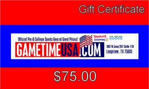 $75.00 Gift Certificate