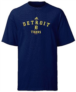 Adidas Detroit Tigers Adult Short Sleeve Baseball Practice Tee Shirt