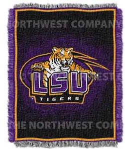 LSU Tigers 48" X 60" College Acrylic Blanket By The Northwest Company