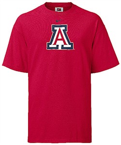 Nike Arizona Wildcats NCAA Classic Logo Short Sleeve Tee Shirt 