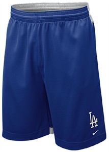 Nike Los Angeles Dodgers MLB Team Issued NikeFIT Baseball Training Shorts