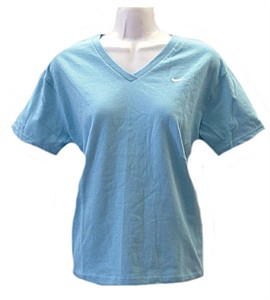 Nike Women's Basic Flash Blue V-Neck Tee