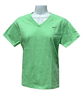 Nike Women's Basic Green V-Neck Tee