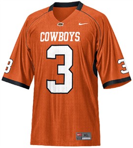 Oklahoma State #3 Youth Orange Nike Replica Football Jersey