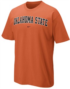 Oklahoma State Cowboys Orange Classic College Short Sleeve Tee Shirt By Nike Team Sports